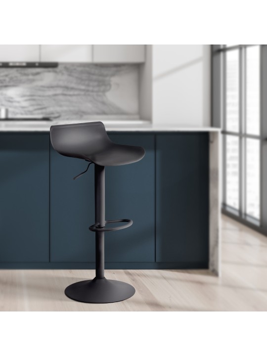 Set van 2 barkrukken Aveiro, zwart