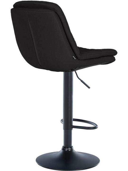 Barkruk Laurel stof, zwart