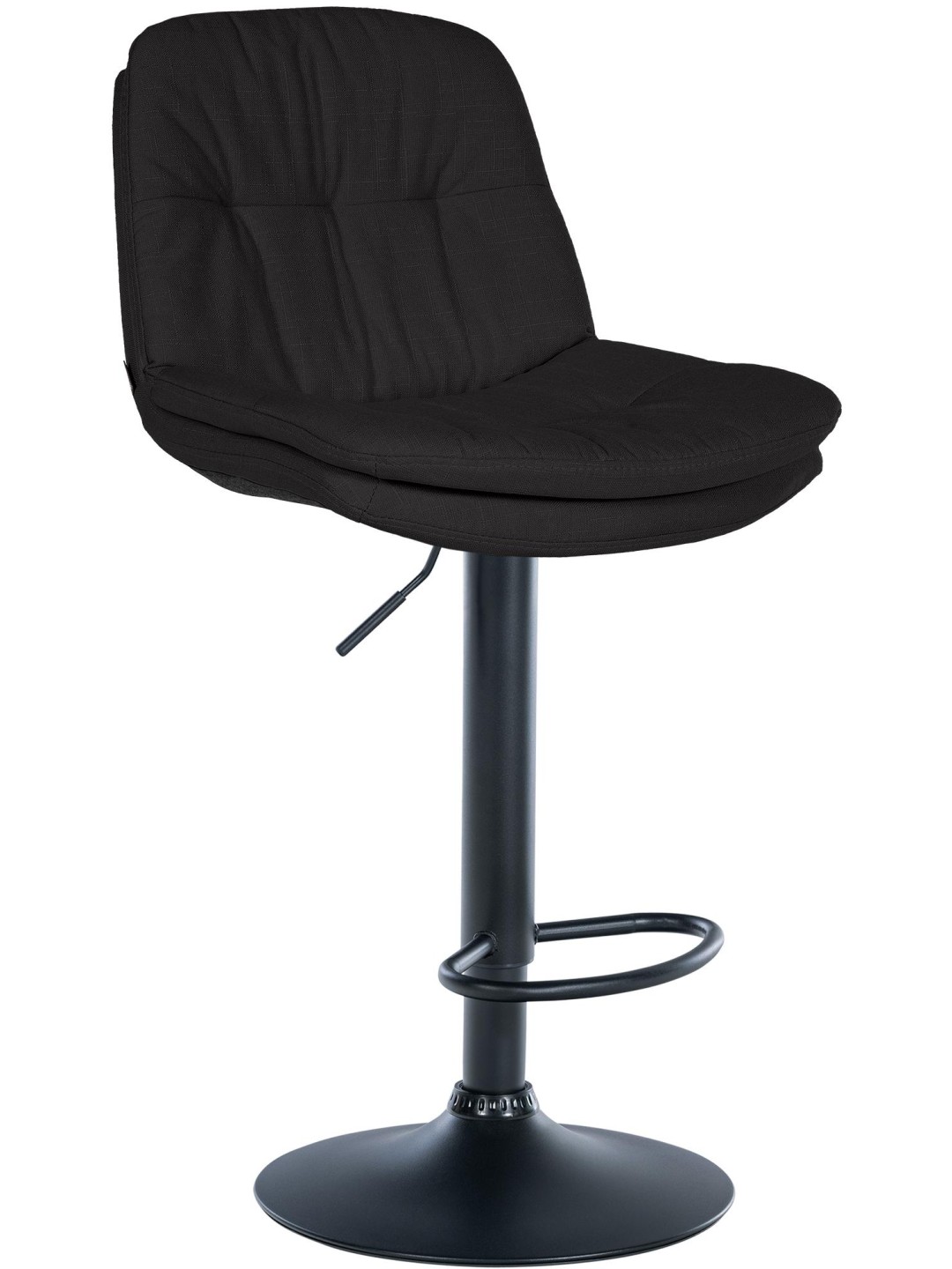 Barkruk Laurel stof, zwart