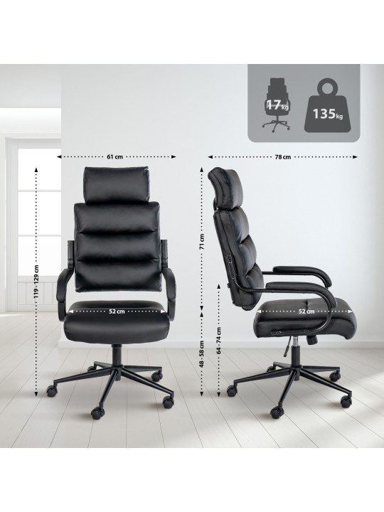 Bureaustoel Campo, zwart/zwart