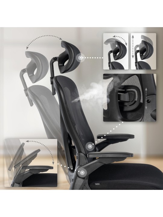 Bureaustoel Roseburg, zwart