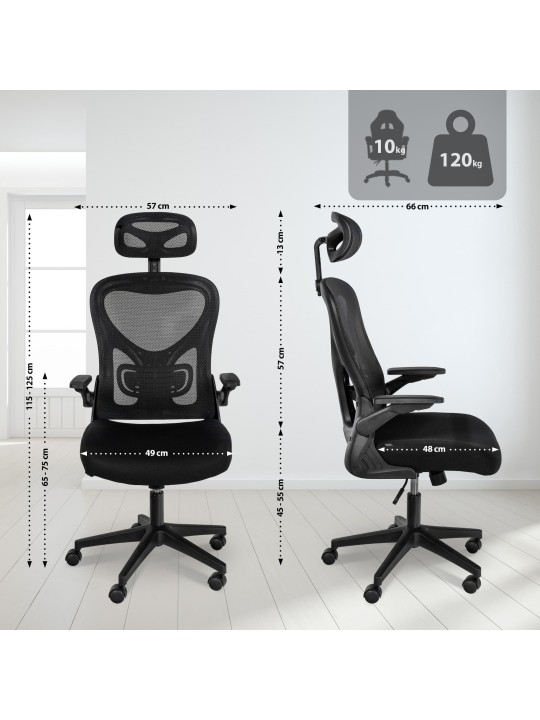 Bureaustoel Roseburg, zwart