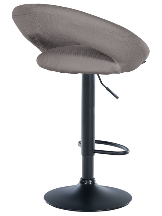 Barkruk Olinda stof, grijs