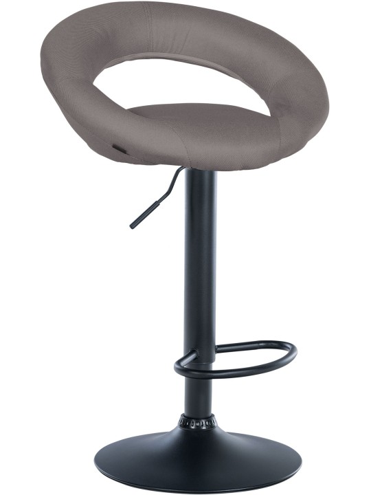 Barkruk Olinda stof, grijs