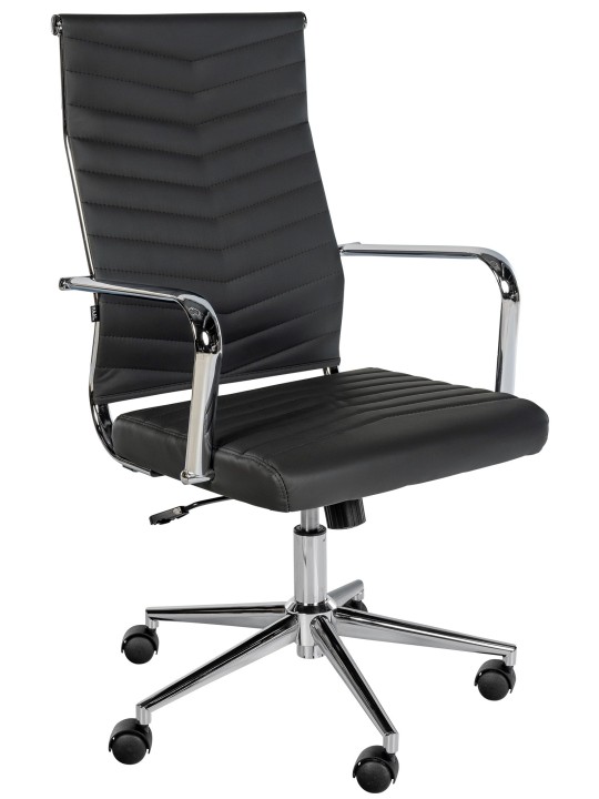 Bureaustoel Canby kunstleer, zwart