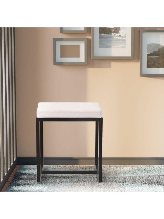 Kruk Barci B kunstleer, wit Kruk Barci B kunstleer, wit