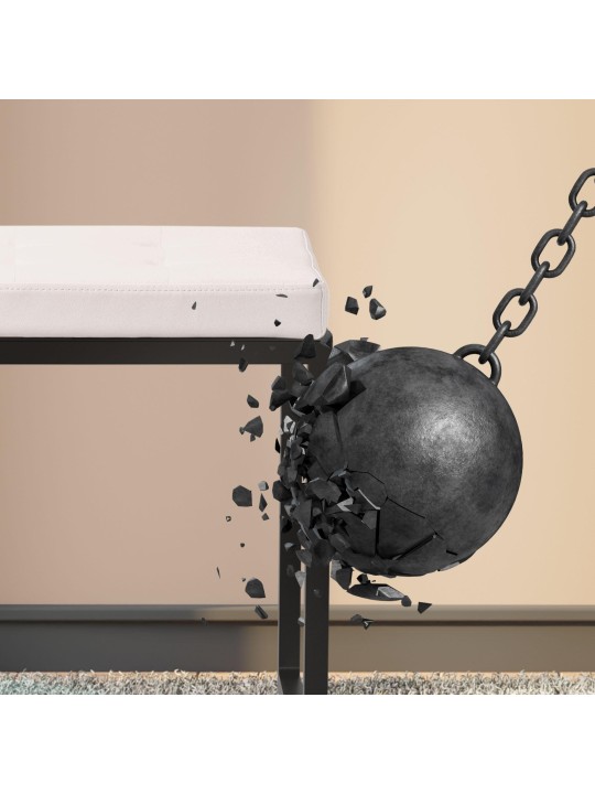 Kruk Barci B kunstleer, wit Kruk Barci B kunstleer, wit