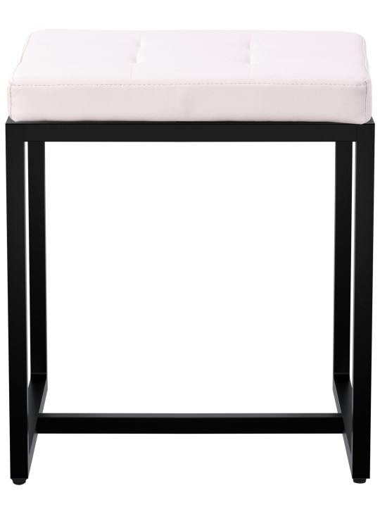 Kruk Barci B kunstleer, crème