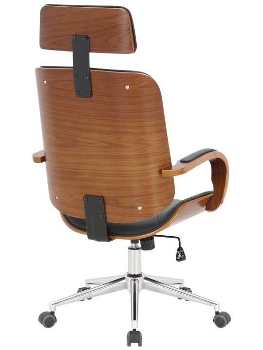 Bureaustoel Dayton, walnoot/zwart Bureaustoel Dayton, walnoot/zwart