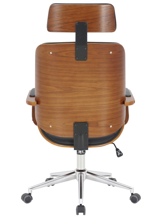 Bureaustoel Dayton, walnoot/zwart Bureaustoel Dayton, walnoot/zwart
