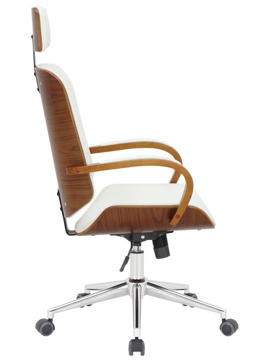 Bureaustoel Dayton, walnoot/wit Bureaustoel Dayton, walnoot/wit