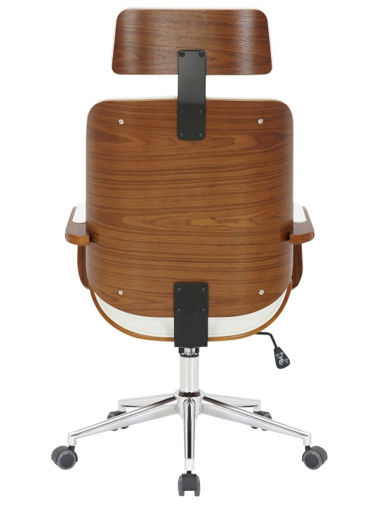 Bureaustoel Dayton, walnoot/wit Bureaustoel Dayton, walnoot/wit