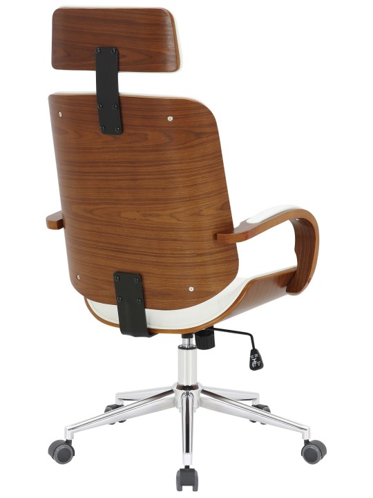 Bureaustoel Dayton, walnoot/wit Bureaustoel Dayton, walnoot/wit