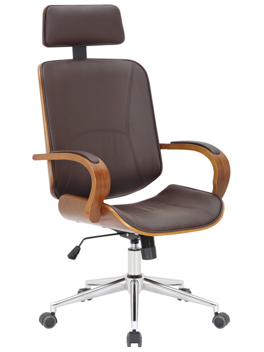 Bureaustoel Dayton, walnoot/bruin