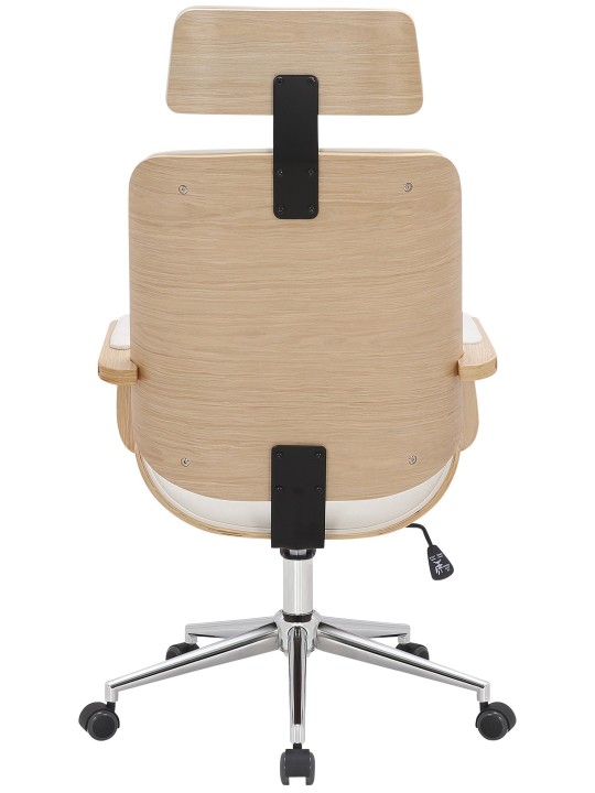 Bureaustoel Dayton, naturel/wit