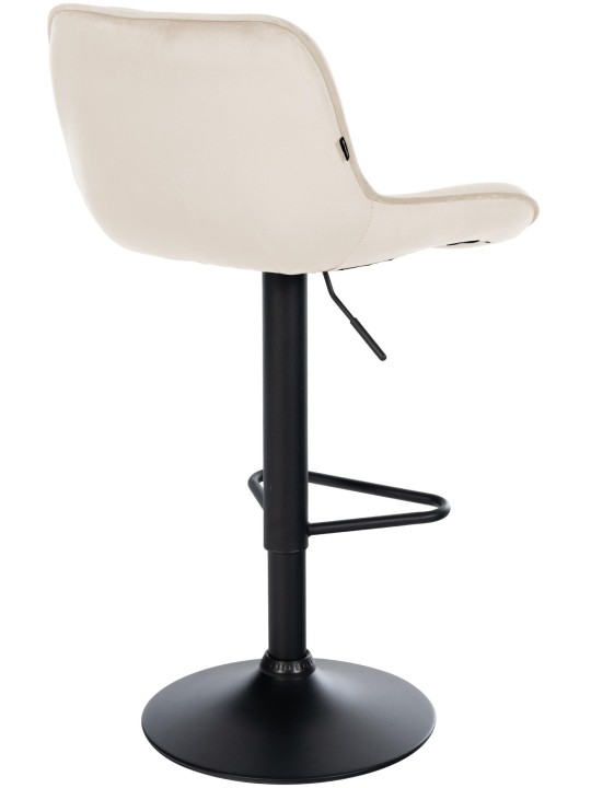 Barkruk Kasson fluweel, crème