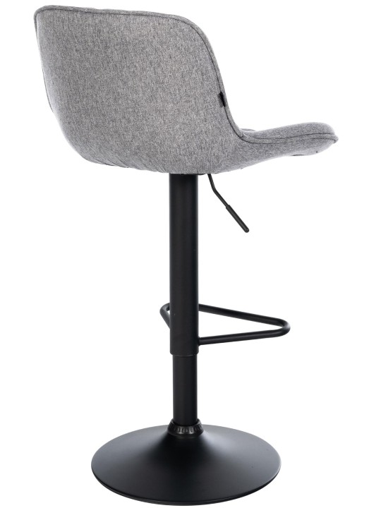 Barkruk Kasson stof, grijs