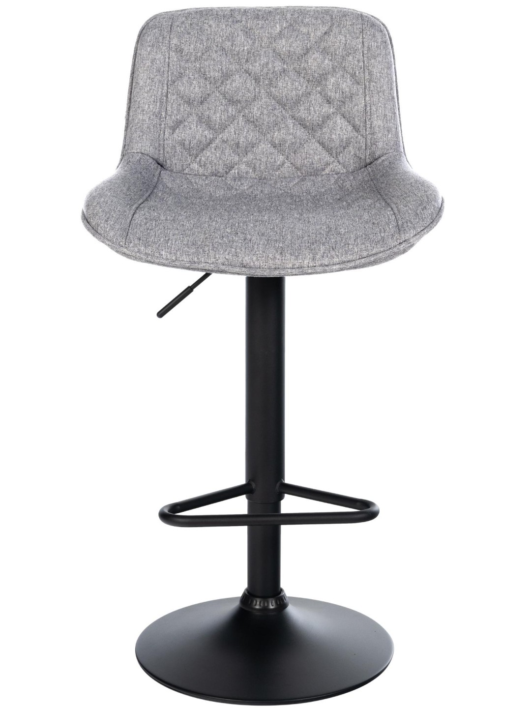 Barkruk Kasson stof, grijs