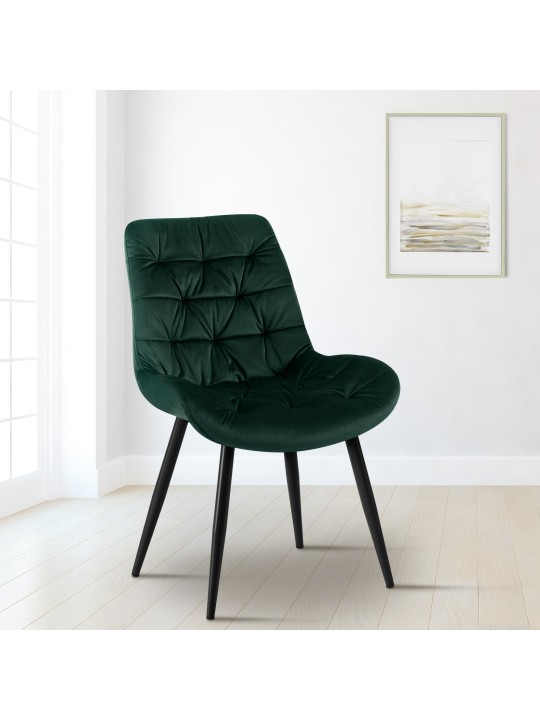 Set van 2 Rossford eetkamerstoelen, groen