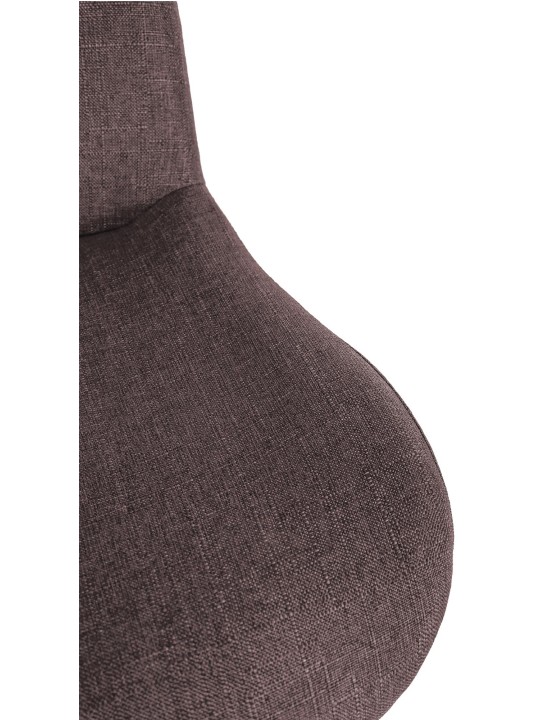 Set van 2 barkrukken Solon stof, donkerbruin