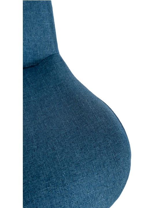 Set van 2 barkrukken Solon stof, blauw