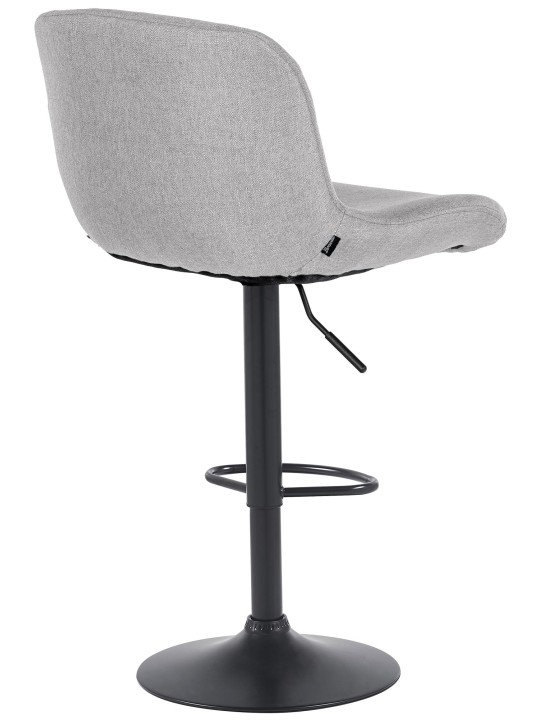 Set van 2 barkrukken Solon stof, lichtgrijs