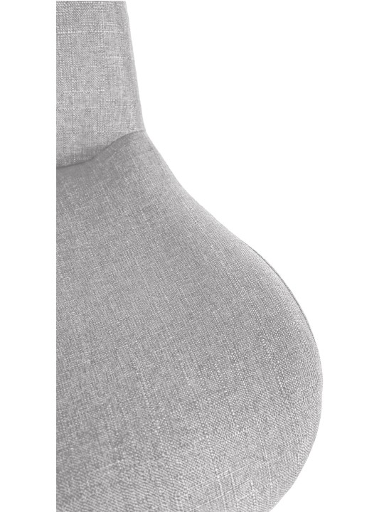 Set van 2 barkrukken Solon stof, lichtgrijs