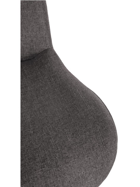 Set van 2 barkrukken Solon stof, donkergrijs