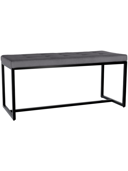 Barci B fluwelen bank, donkergrijs