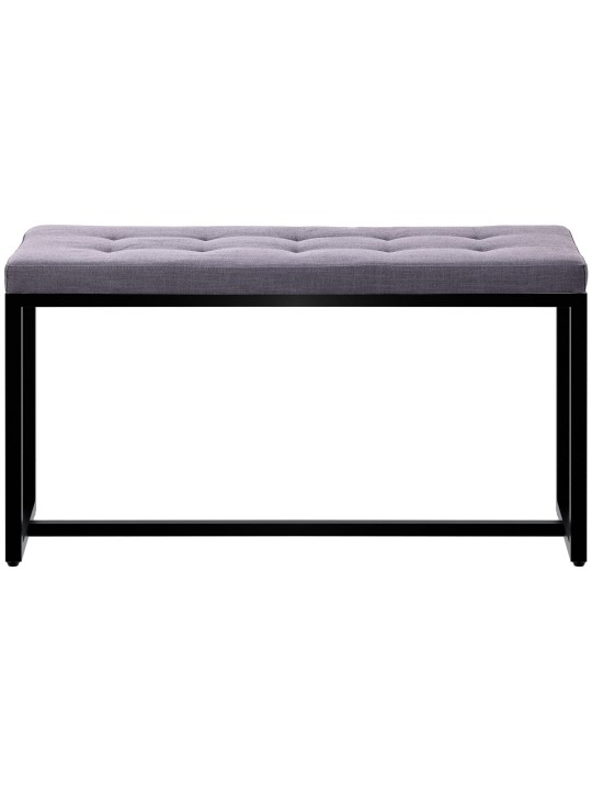 Bank Barci B stof, donkergrijs