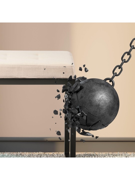 Bank Barci B stof, crème