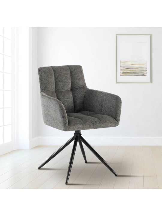 Eetkamerstoel Jonah stof, donkergrijs Eetkamerstoel Jonah stof, donkergrijs