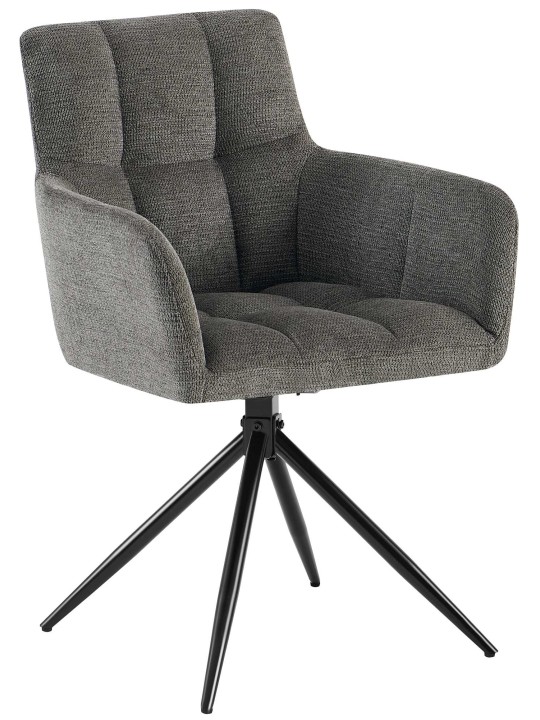 Eetkamerstoel Jonah stof, donkergrijs Eetkamerstoel Jonah stof, donkergrijs