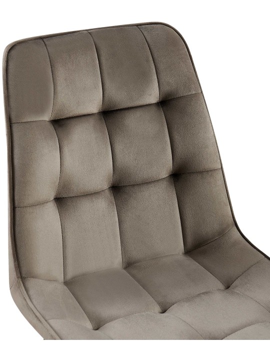 Set van 2 eetkamerstoelen Gifford fluweel, antraciet