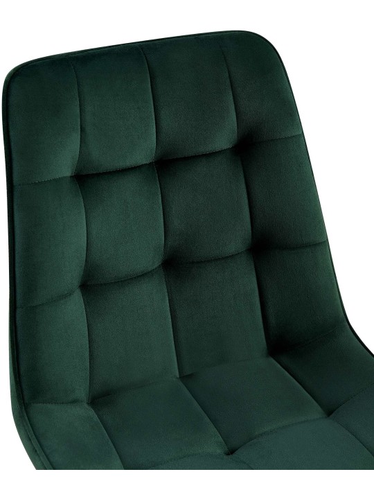 Set van 2 eetkamerstoelen Gifford fluweel, groen