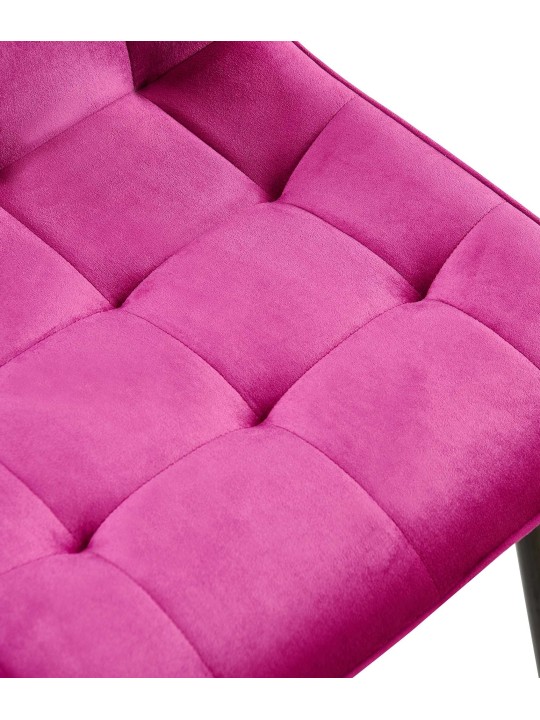 Set van 2 eetkamerstoelen Gifford fluweel, lila