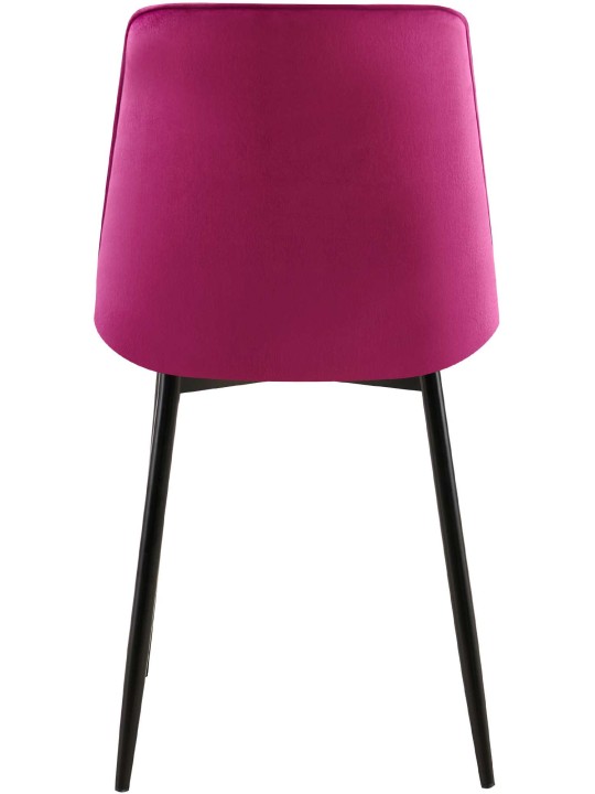 Set van 2 eetkamerstoelen Gifford fluweel, lila
