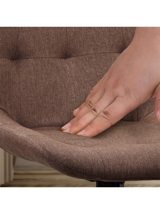 Set van 2 eetkamerstoelen Merna stof, taupe