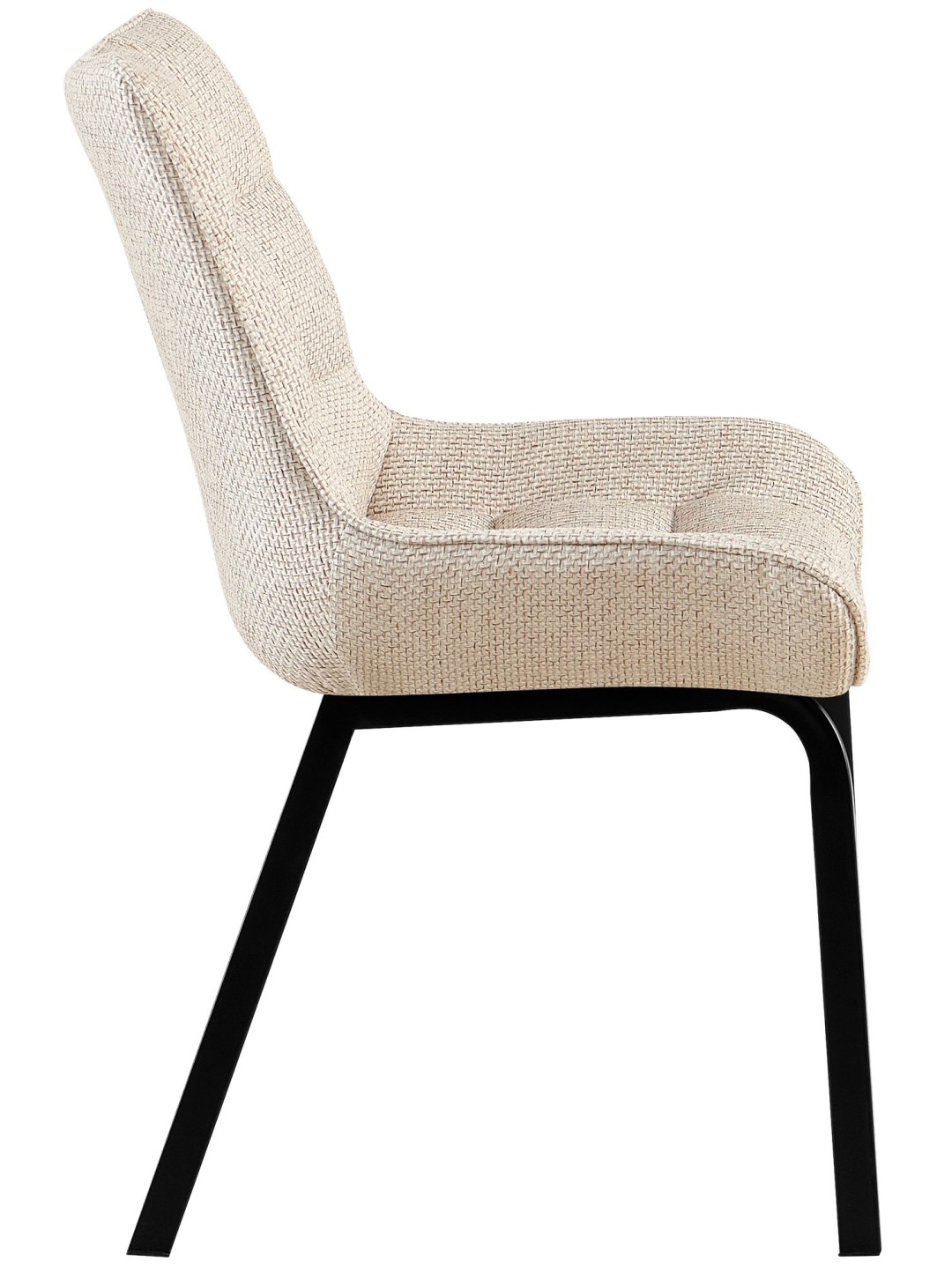 Set van 2 stoelen Saranda stof, ivoor