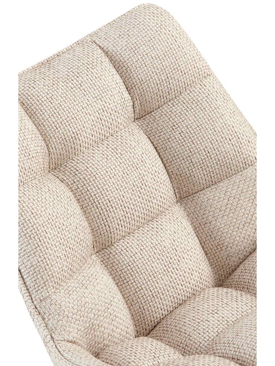 Set van 2 stoelen Saranda stof, ivoor