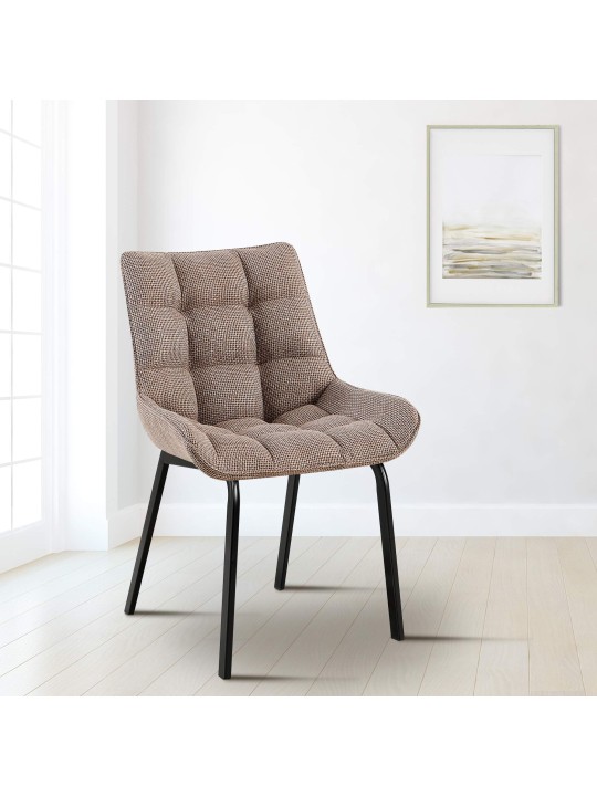 Set van 2 stoelen Saranda stof, terrabruin