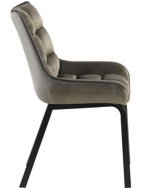 Set van 2 stoelen Saranda fluweel, antraciet