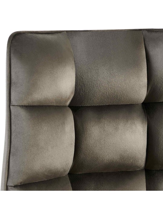 Set van 2 stoelen Saranda fluweel, antraciet