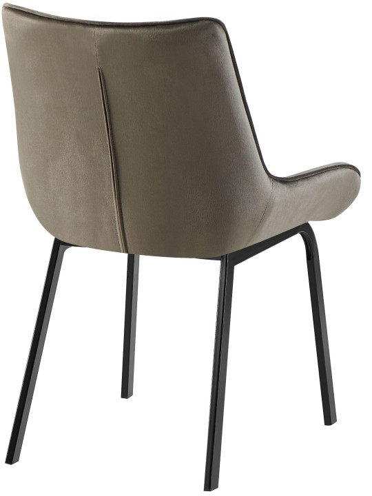 Set van 2 stoelen Saranda fluweel, antraciet