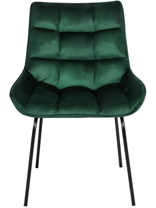 Set van 2 stoelen Saranda fluweel, groen