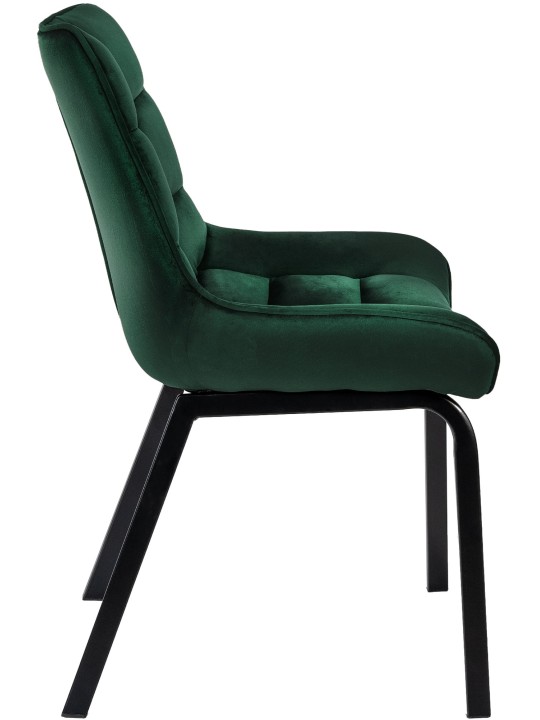 Set van 2 stoelen Saranda fluweel, groen