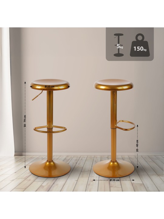 Barkruk Williston, goud