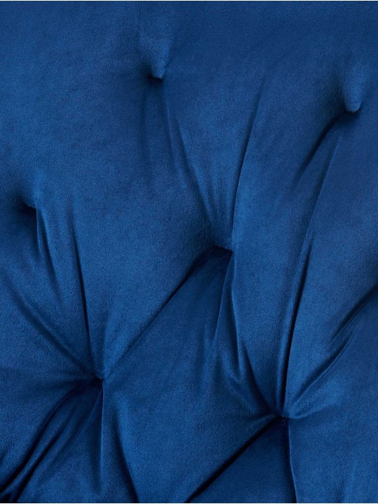 Set van 2 eetkamerstoelen Wallace fluweel, blauw