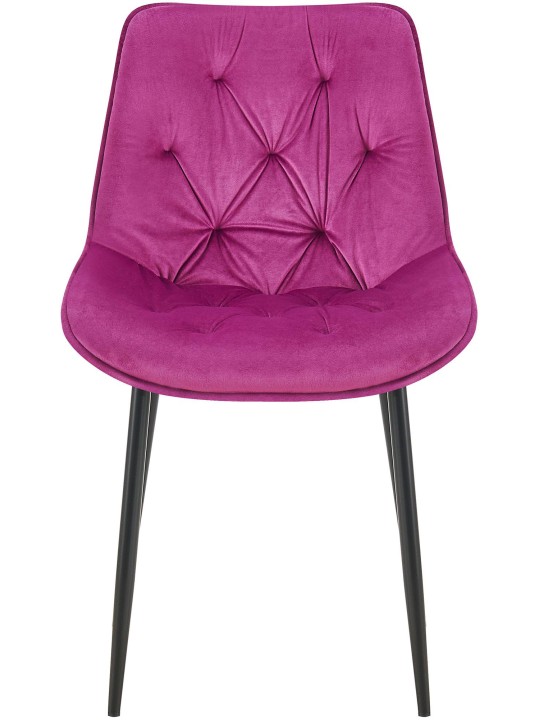 Set van 2 eetkamerstoelen Wallace fluweel, lila