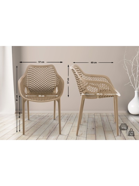 Stoel Air XL, modderkleur Stoel Air XL, modderkleur